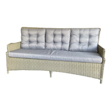 ALPHINGTON - Triple Seater Outdoor PE Wicker Lounge Sofa