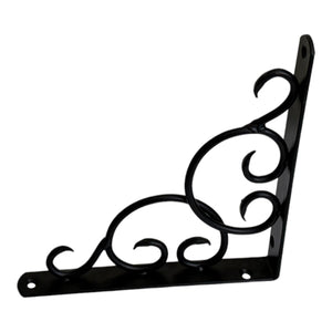 2PC Shelf Brackets Wall Mounted Heavy Duty Decorative CURLY 19x19cm