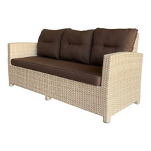 CAMBERWELL - 3 Seater Outdoor Artificial Wicker Sofa