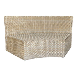 MALVERN - Outdoor Wicker Relaxing Modular Round Lounge Set