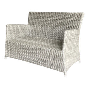 GLEN IRIS - Outdoor Balcony Wicker Double Seater Lounge Sofa