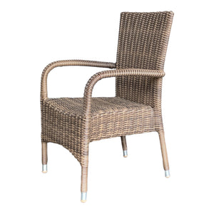 DONVALE - Outdoor Synthetic Wicker Stacking Armchair (Carton of 2)