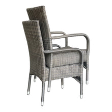 NIDDRIE - Outdoor Wicker Stackable Armchairs (Carton of 2)