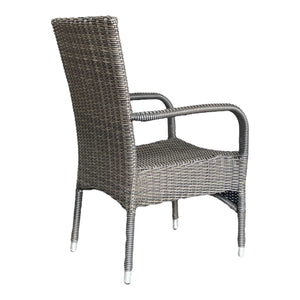 NIDDRIE - Outdoor Wicker Stackable Armchairs (Carton of 2)