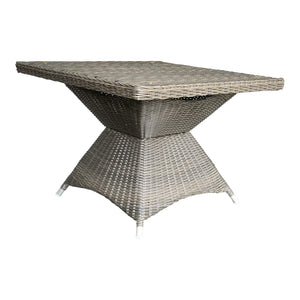 HAMPTON - Outdoor Wicker Square Dining Table (W92xD92xH69cm)