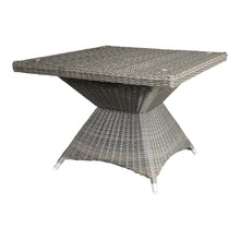 HAMPTON - Stylish Outdoor Wicker Square Table Dining Lounge Set