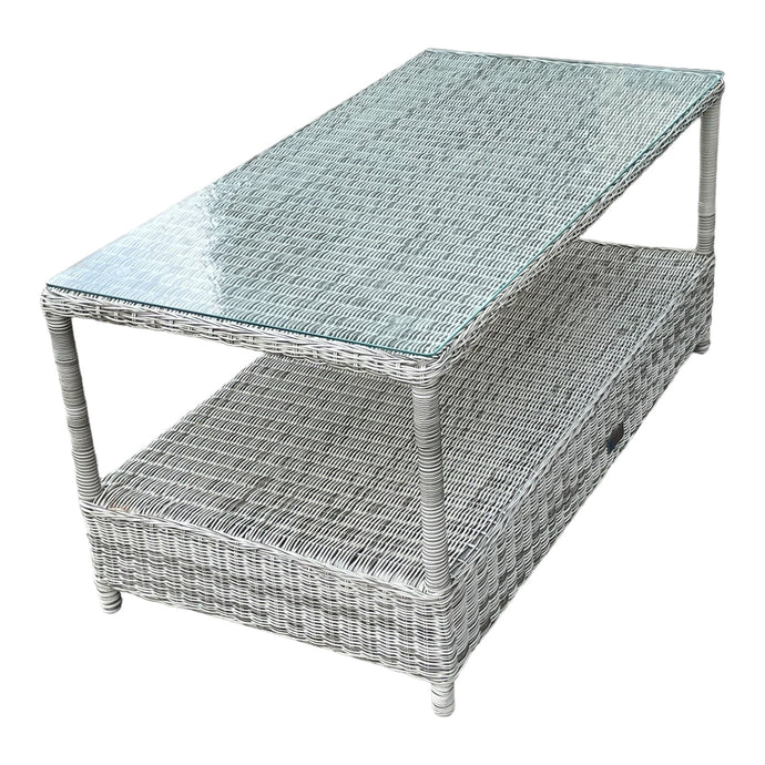 EAGLEMONT - Outdoor PE Wicker Stylish Coffee Table (L120xW60xH55cm)