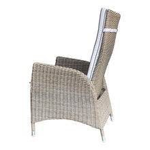 KEW - Outdoor Wicker Recliner Highback Armchair with Footstool (Carton of 2)