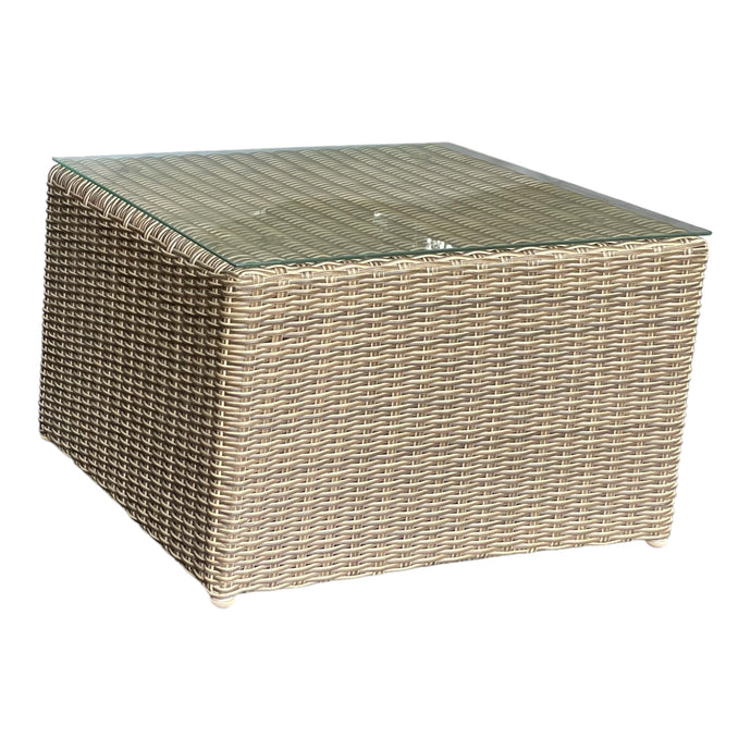 KEW - Outdoor PE Wicker Square Coffee Table (L65xW65xH42cm)