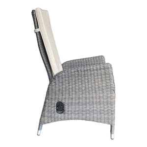 Outdoor Wicker Gas Spring Recliner Chair (x2)