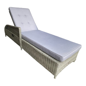 BULLEEN - Luxurious Outdoor Wicker Adjustable Sun Lounge