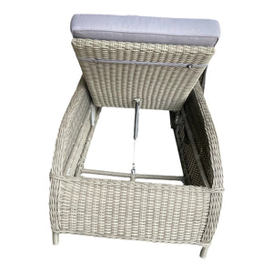 BULLEEN - Luxurious Outdoor Wicker Adjustable Sun Lounge