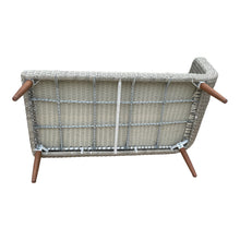 MITCHAM - Fashionable 5 Seater Timber Wicker Corner Lounge Set