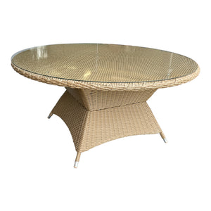 CLIFTON HILL - Outdoor Wicker Large 160cm Round Table (DIA158xH76cm)