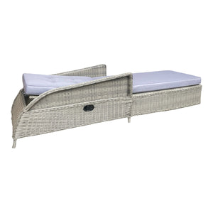 BULLEEN - Luxurious Outdoor Wicker Adjustable Sun Lounge