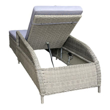 BULLEEN - Luxurious Outdoor Wicker Adjustable Sun Lounge