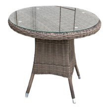 DONVALE - Balcony Patio Wicker Round Coffee Table (DIA80xH73cm)