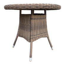 DONVALE - Balcony Patio Wicker Round Coffee Table (DIA80xH73cm)