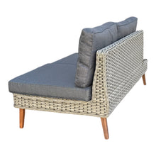 Riviera - 4 Seater Outdoor Timber Wicker Lounge with Side Table Set