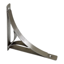 Set of 2 PRINCE BRUSHED 19.5cm Wall Mounted Shelf Brackets with hardware