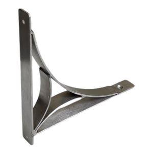 Set of 2 PRINCE BRUSHED 19.5cm Wall Mounted Shelf Brackets with hardware