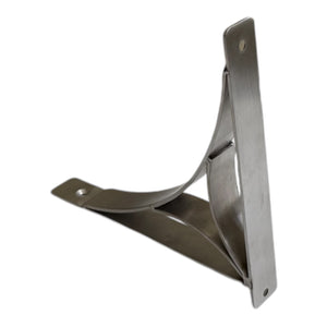 Set of 2 PRINCE BRUSHED 19.5cm Wall Mounted Shelf Brackets with hardware